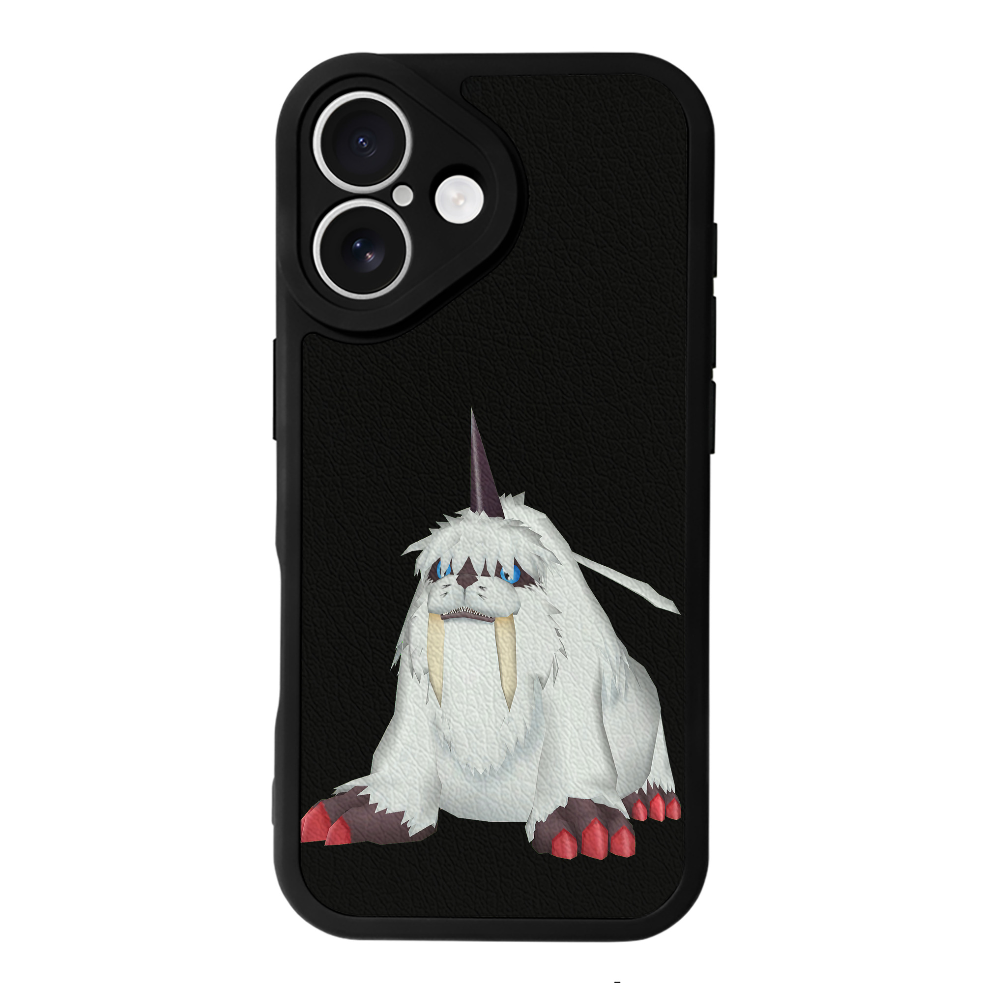 （画像用） Digimon デジタルモンスター/デジモン 【iPhone 16シリーズ対応】シリコンスマホケース（レザー調） 材質：シリコン
